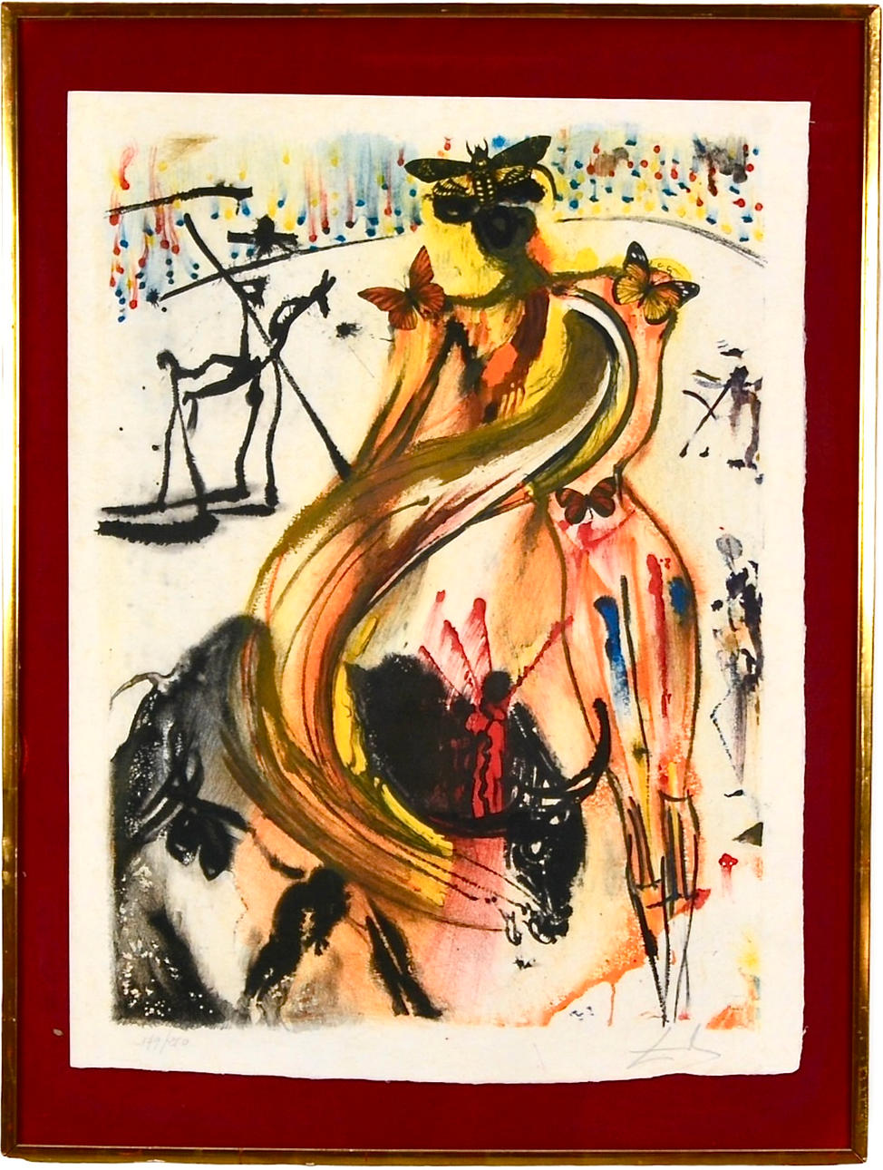 SALVADOR DALÍ. Color lithography.