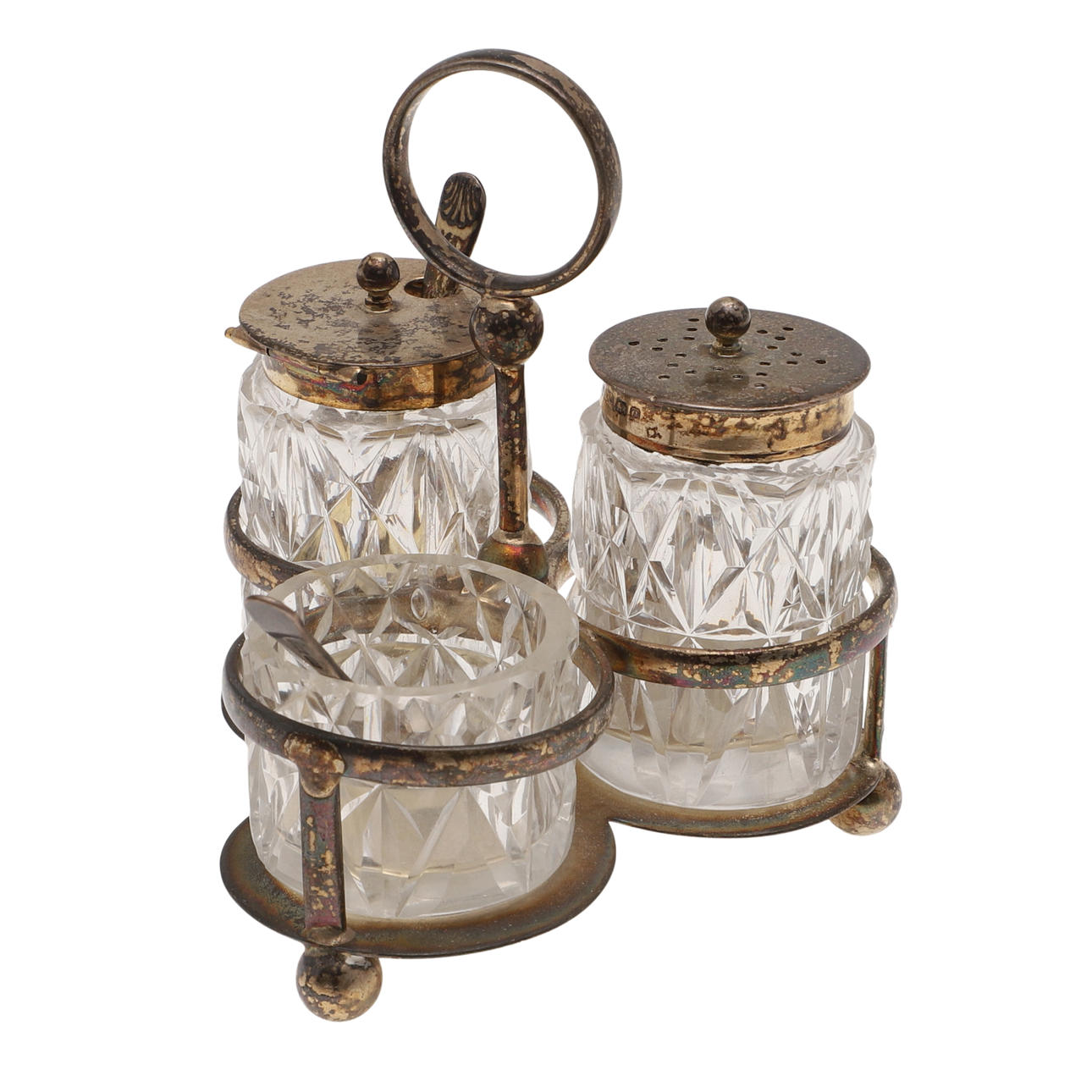 A LATE VICTORIAN SILVERGILT CRUET FRAME. Silver & Metals - Silver ...