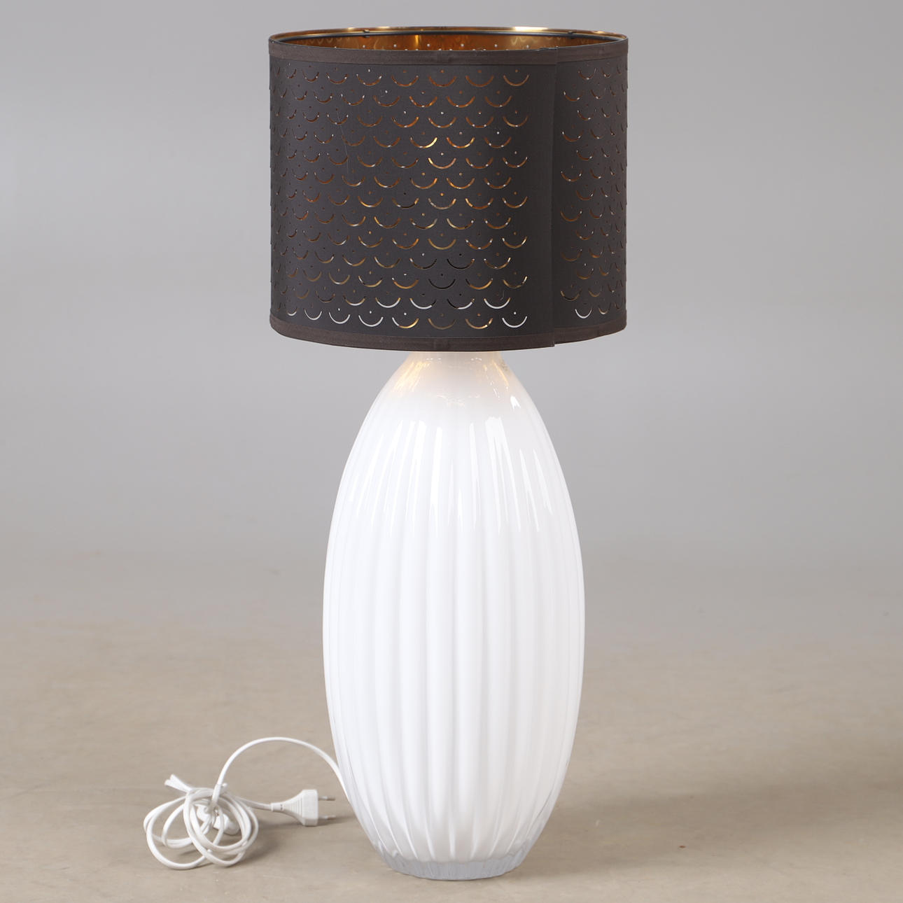 BORDLAMPE, glas, Ilva.