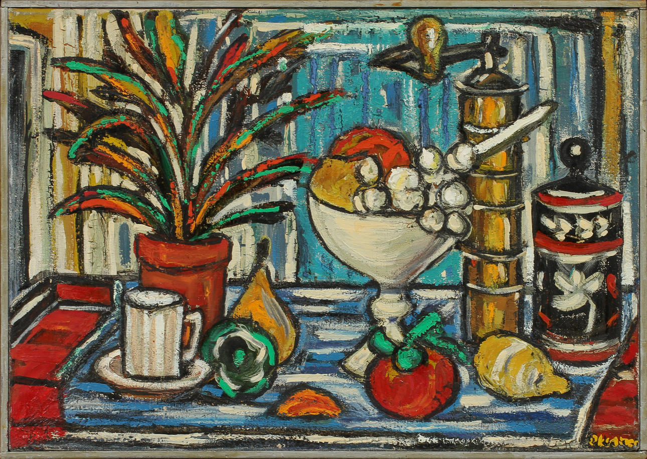 RAILI OKSANEN. olja på duk, sign.