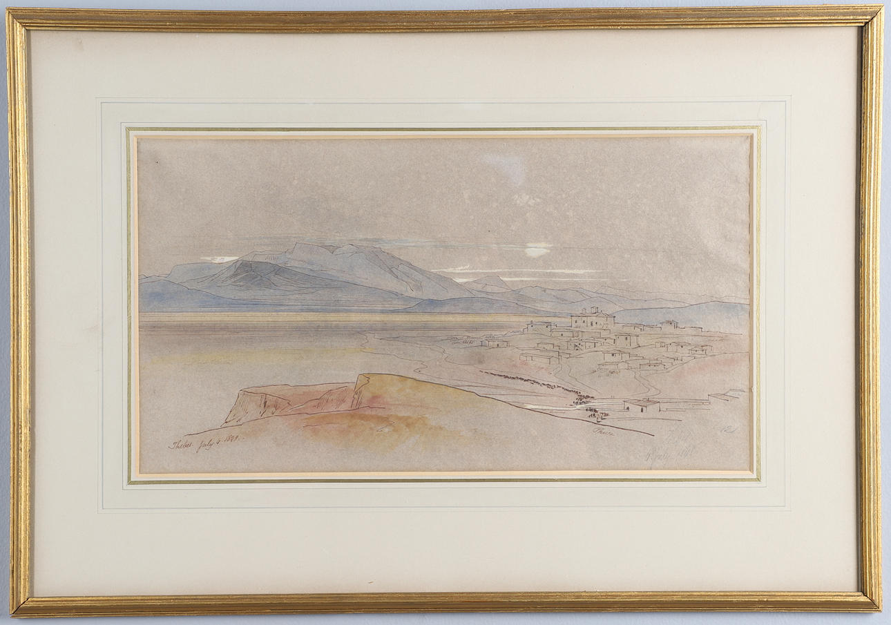 EDWARD LEAR (1812-1888). THEBES.