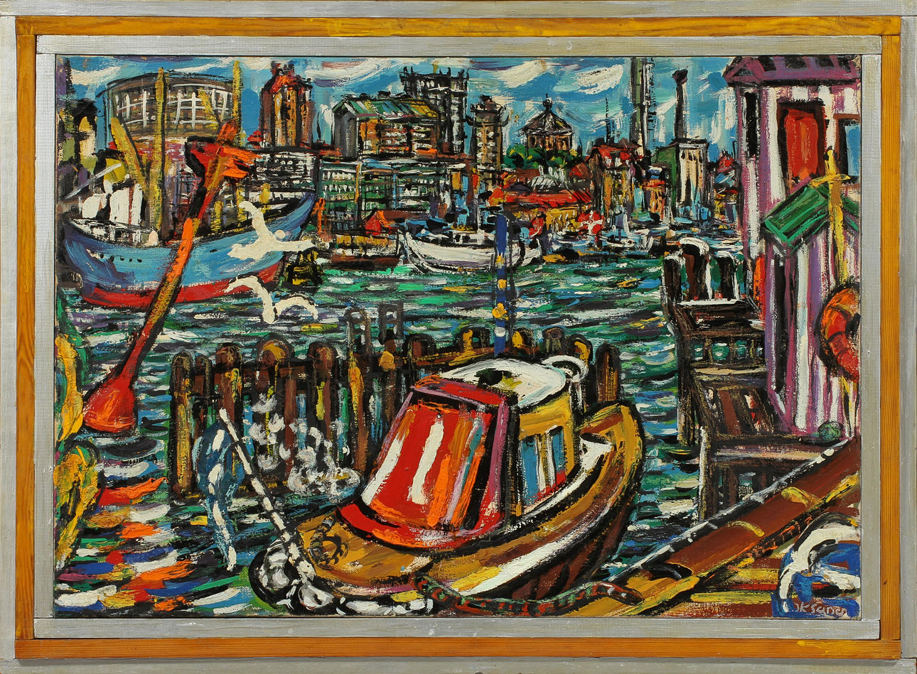 RAILI OKSANEN. olja på duk, sign.