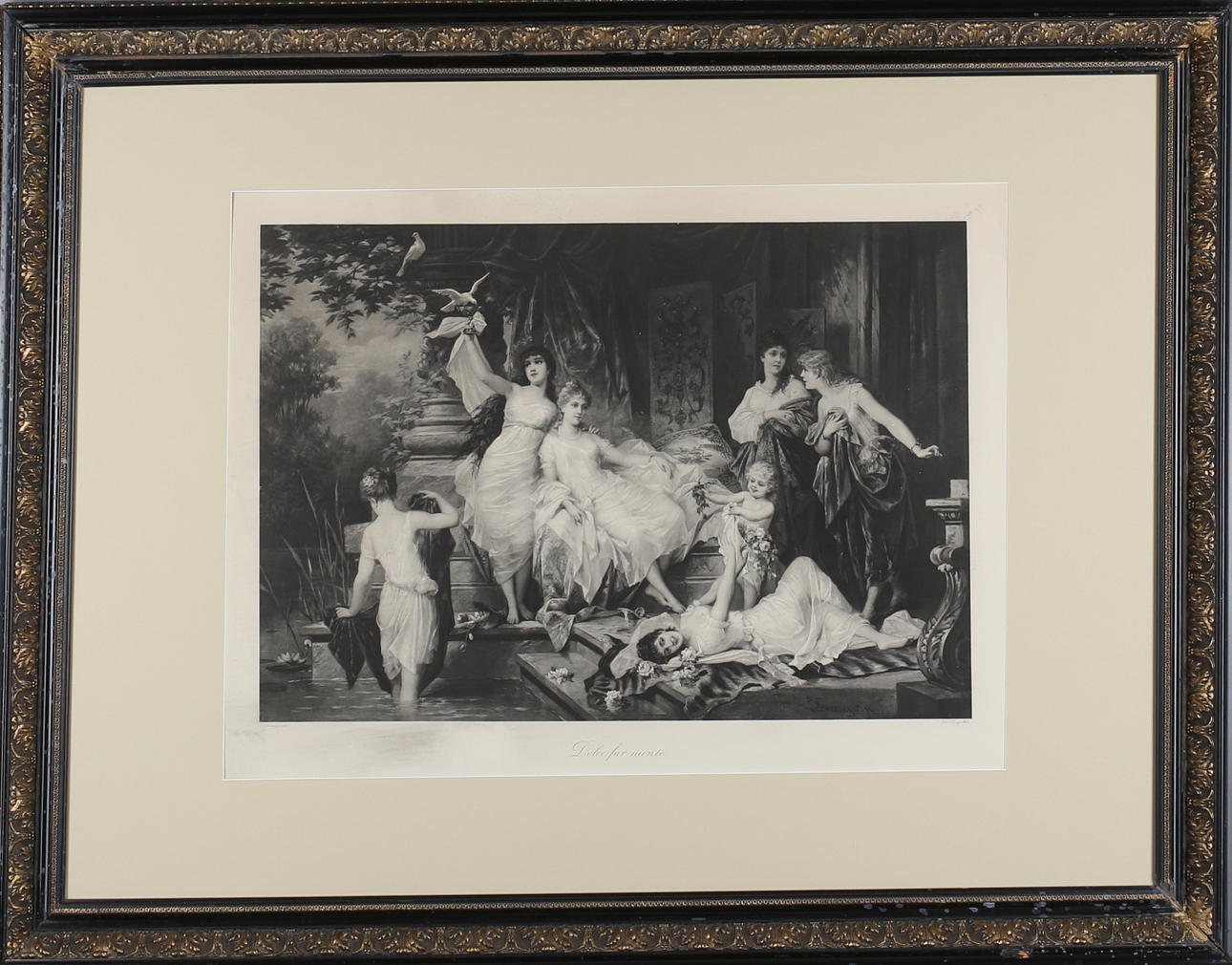 CARL SCHWENINGER. "Dolce far niente", tryck, Edit J Czeiger, wien, carl schweninger.