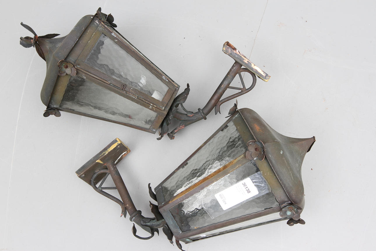 UTEBELYSNINGAR,ett par 1900-talets mitt.