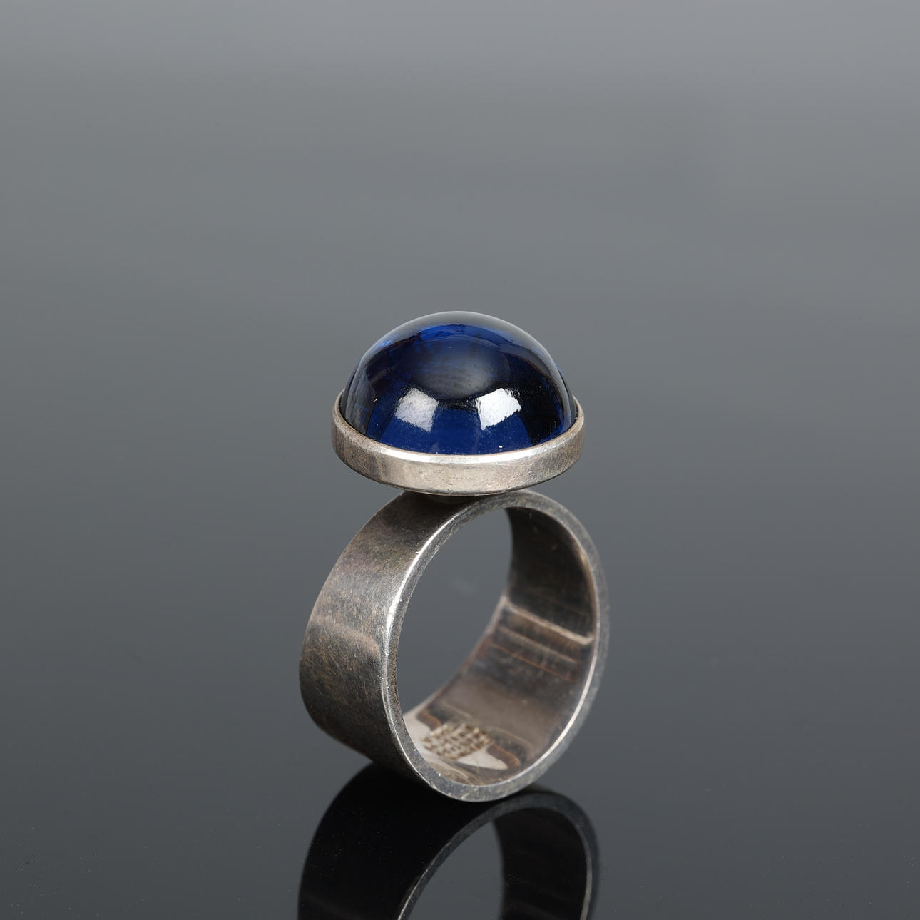 NIELS-ERIK FROM. Ring, Sterling silver, Blå sten, Danmark.
