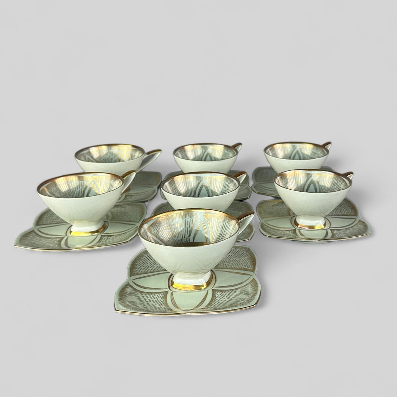 KAFFESERVIS, 14 delar, porslin, Alka, Bavaria.