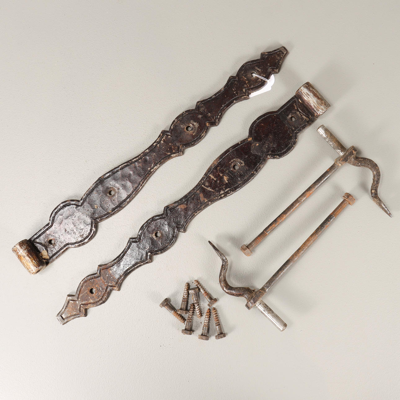 GÅNGJÄRN smide, 2 stycken.