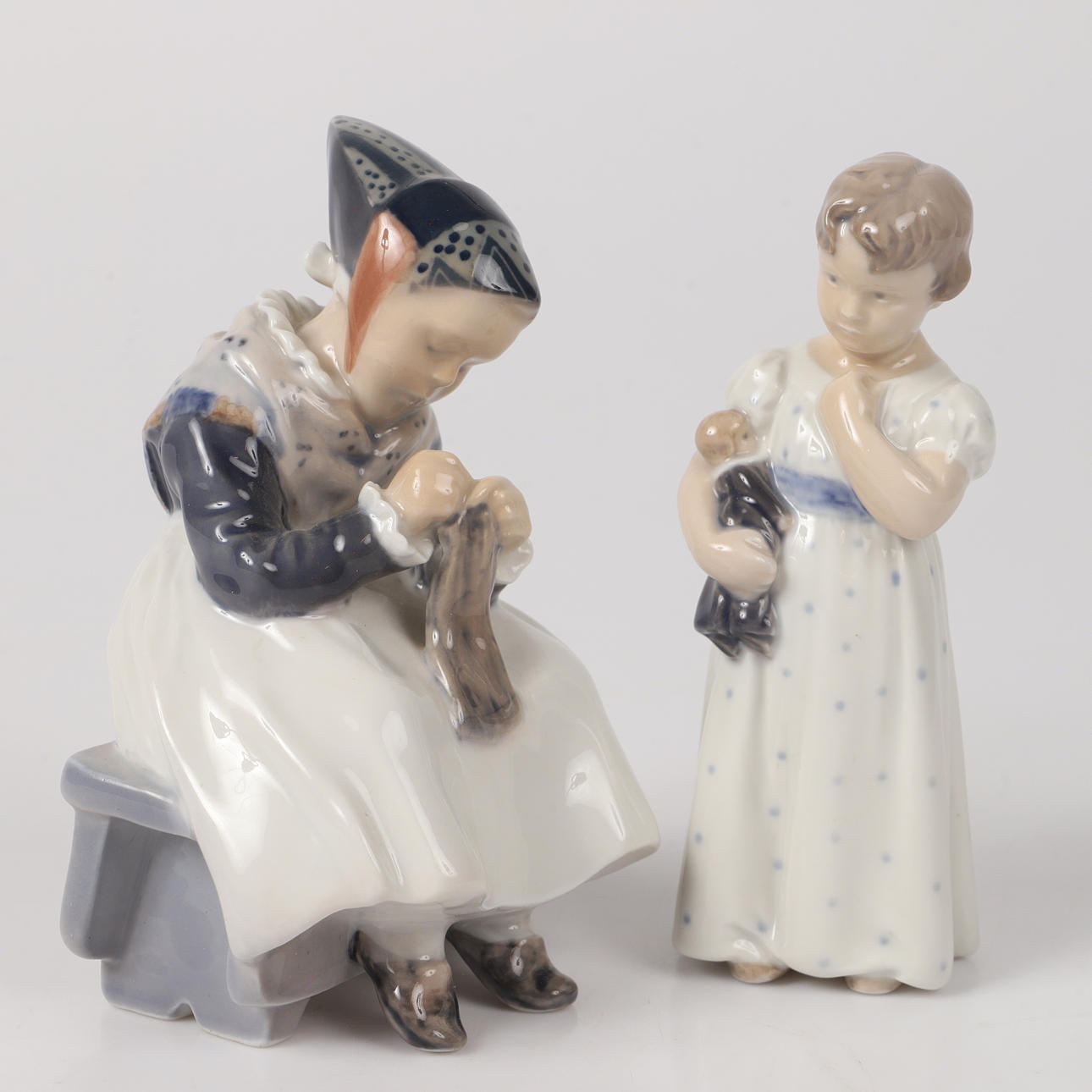 FIGURINER, 2 stycken, Royal Copenhagen, Danmark.