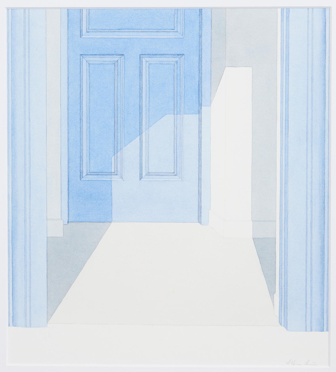 LOTHAR BRAUN (GEB. 1931). Blaue Tür.