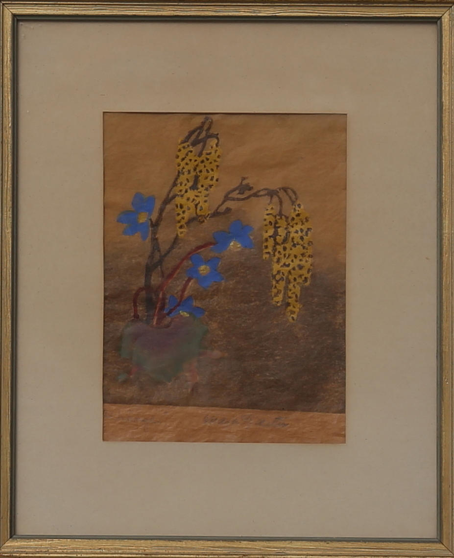 MAJA FJAESTAD. Alhänge, träsnitt, signerad.