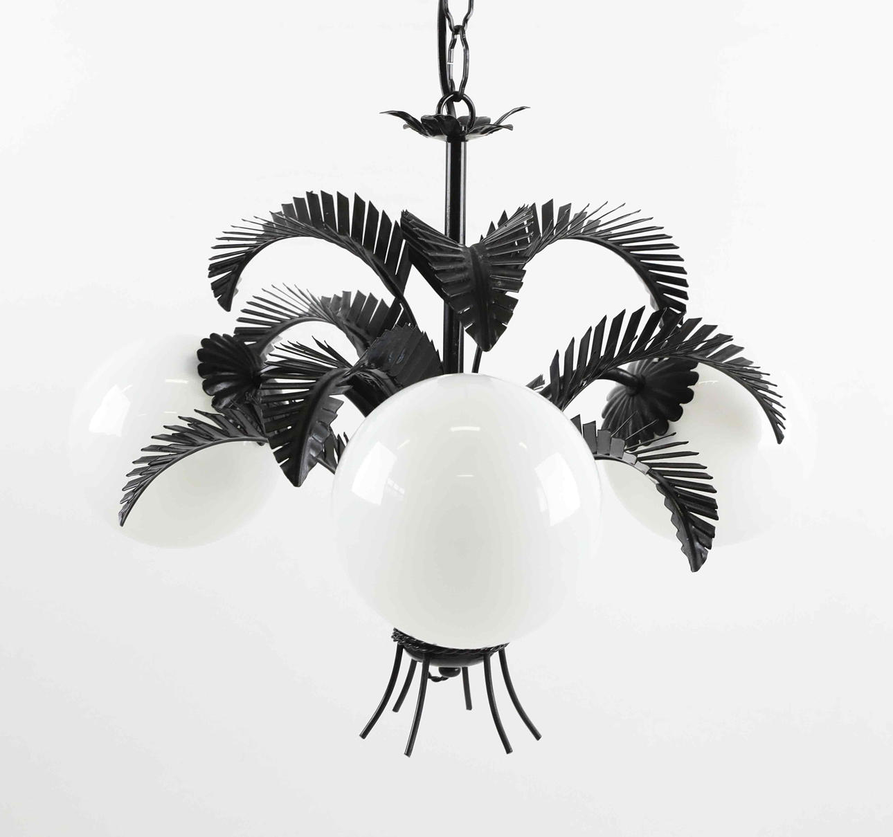 A 20th-century Art Deco ceiling lamp.