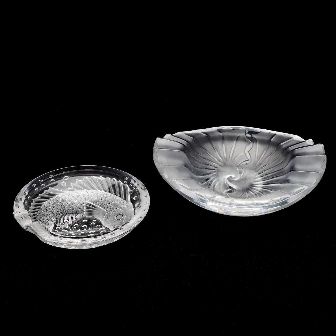 Cigarplader, glas, LALIQUE.
