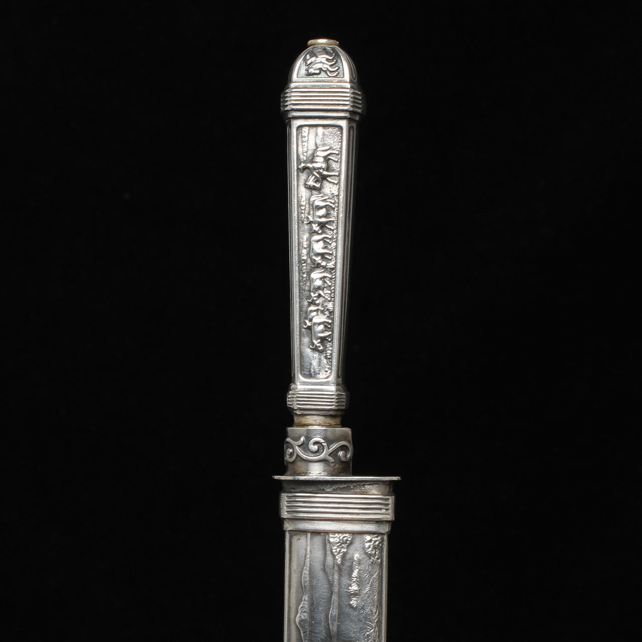 KNIV, nysilver, sk Gauchokniv, Argentina, 1900-tal.