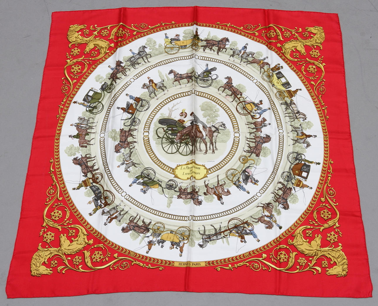SCARF, Hermès "La Promenade de Longchamps".