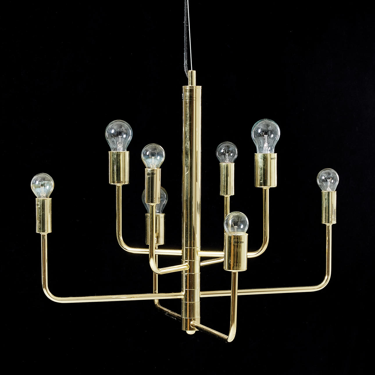 KATARINA DAHL. „Random“, loftlampe, By Rydéns, messing.