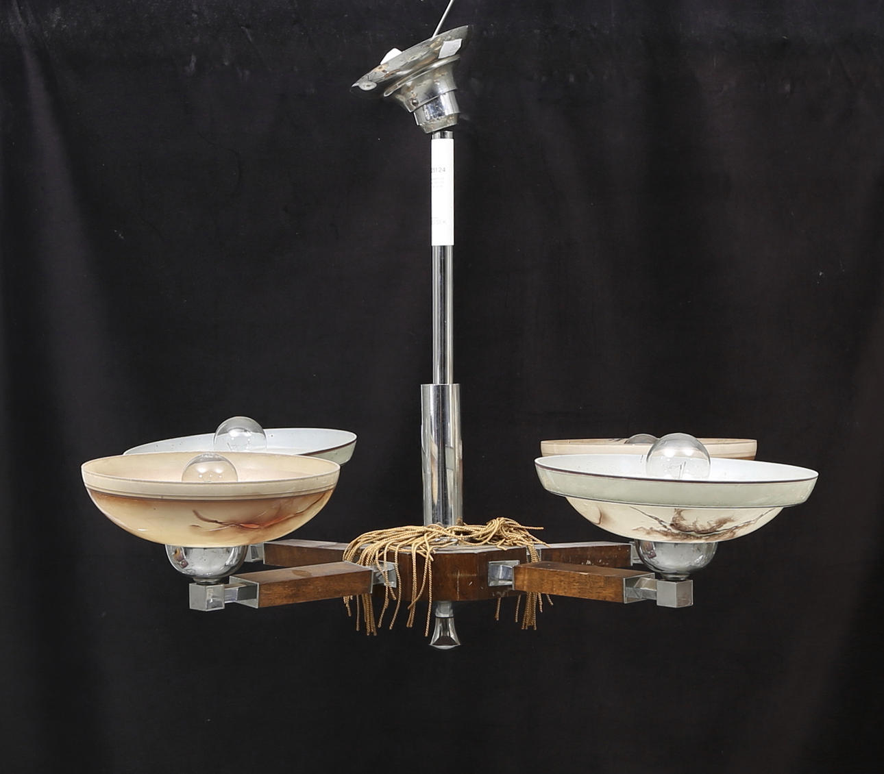 TAKLAMPA, Art Deco, 1920/30-tal, höjd ca. 45 cm.