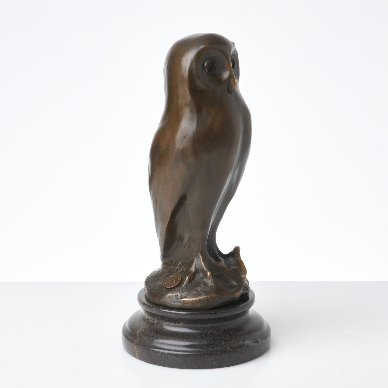 MAX MILO (1938-1976). Skulptur, Bronze, in Form einer Eule, 20 ...