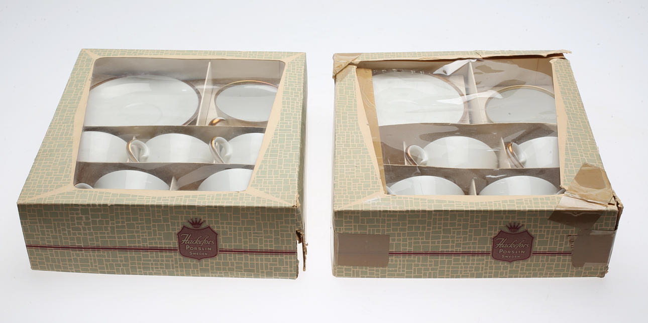 KAFFESERVIS, 22 delar, Hackefors, 1900-talets mitt.