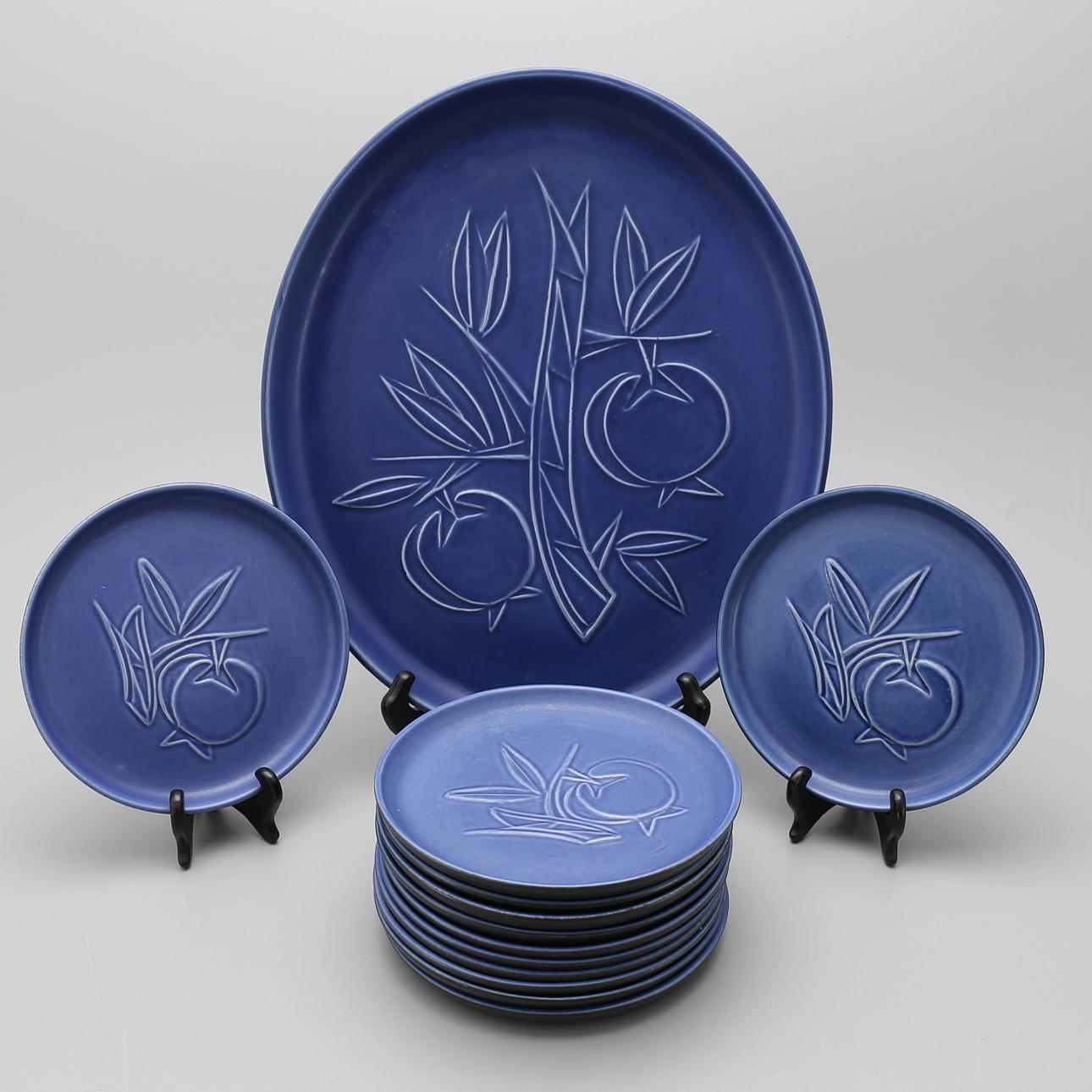 FRUKTSET, 13 delar, Bo Fajans, Gefle.