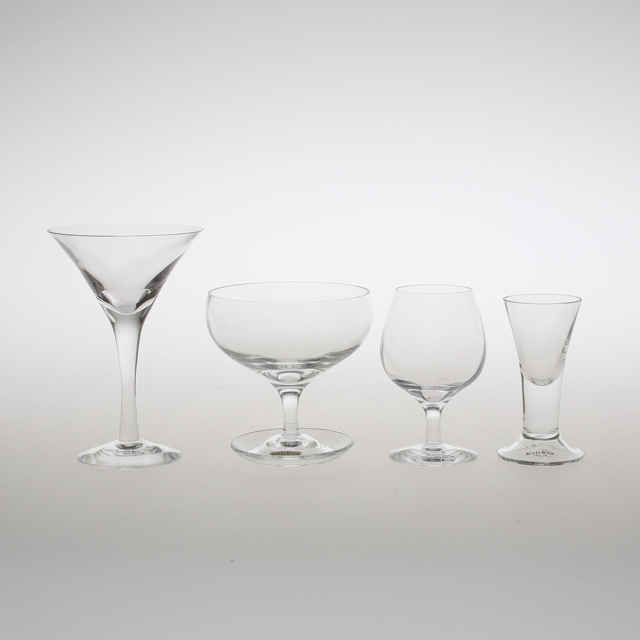 SERVISDELAR, 12 st, "Chateau", Bertil Vallien, Kosta Boda.