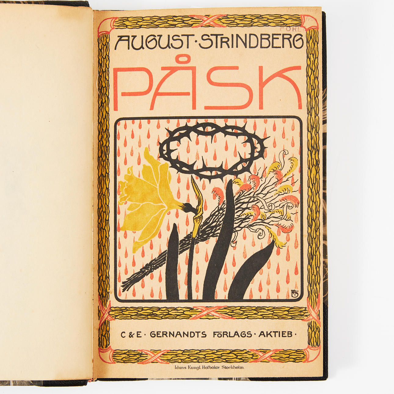 AUGUST STRINDBERG, Påsk och Dödsdansen i original, 2 volymer.