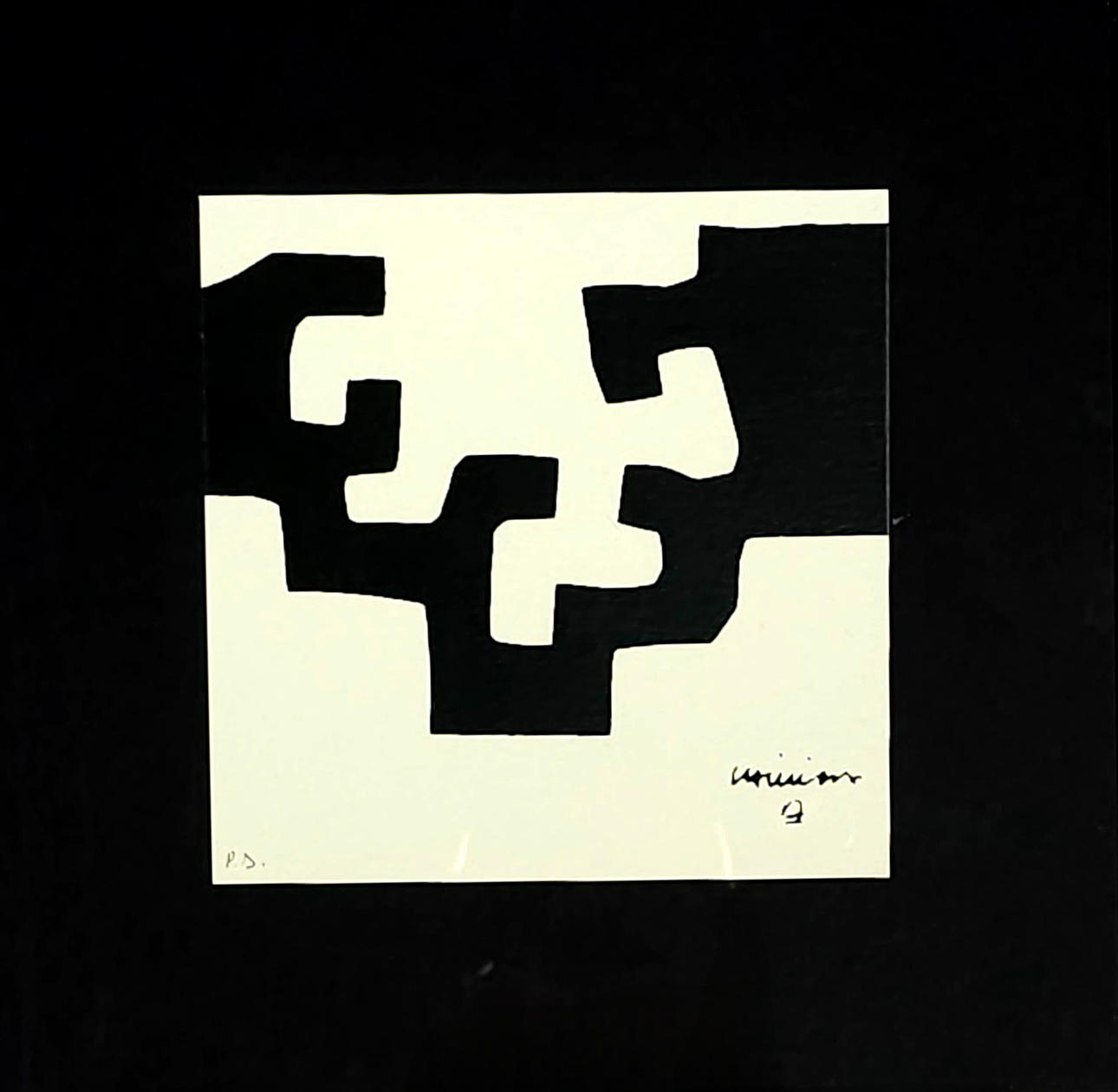 EDUARDO CHILLIDA. LITHOGRAPH ON PAPER. P.A. SIGNED ON PLATE.