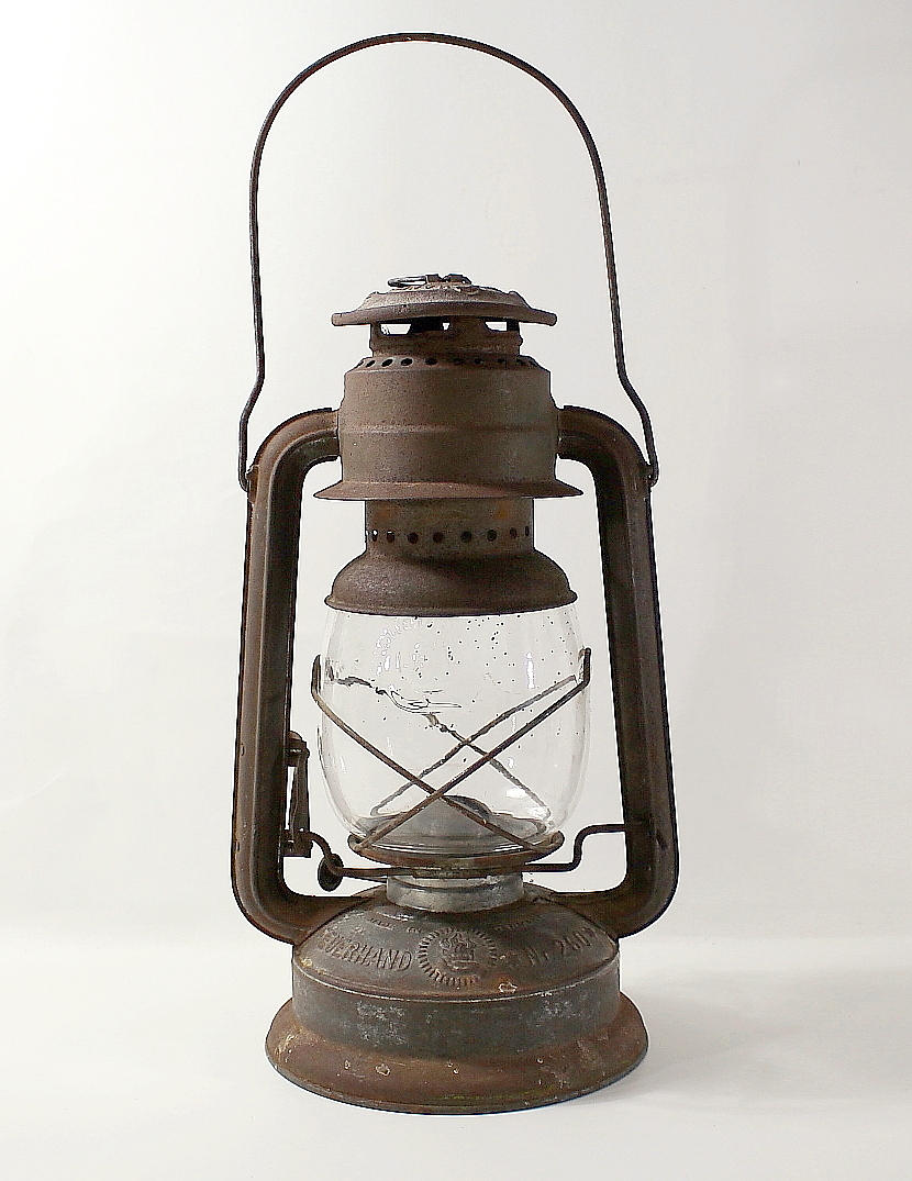 FOTOGENLAMPA, metall, glas, Feuerhand, Nr 260, Eailroad lantern 1925.