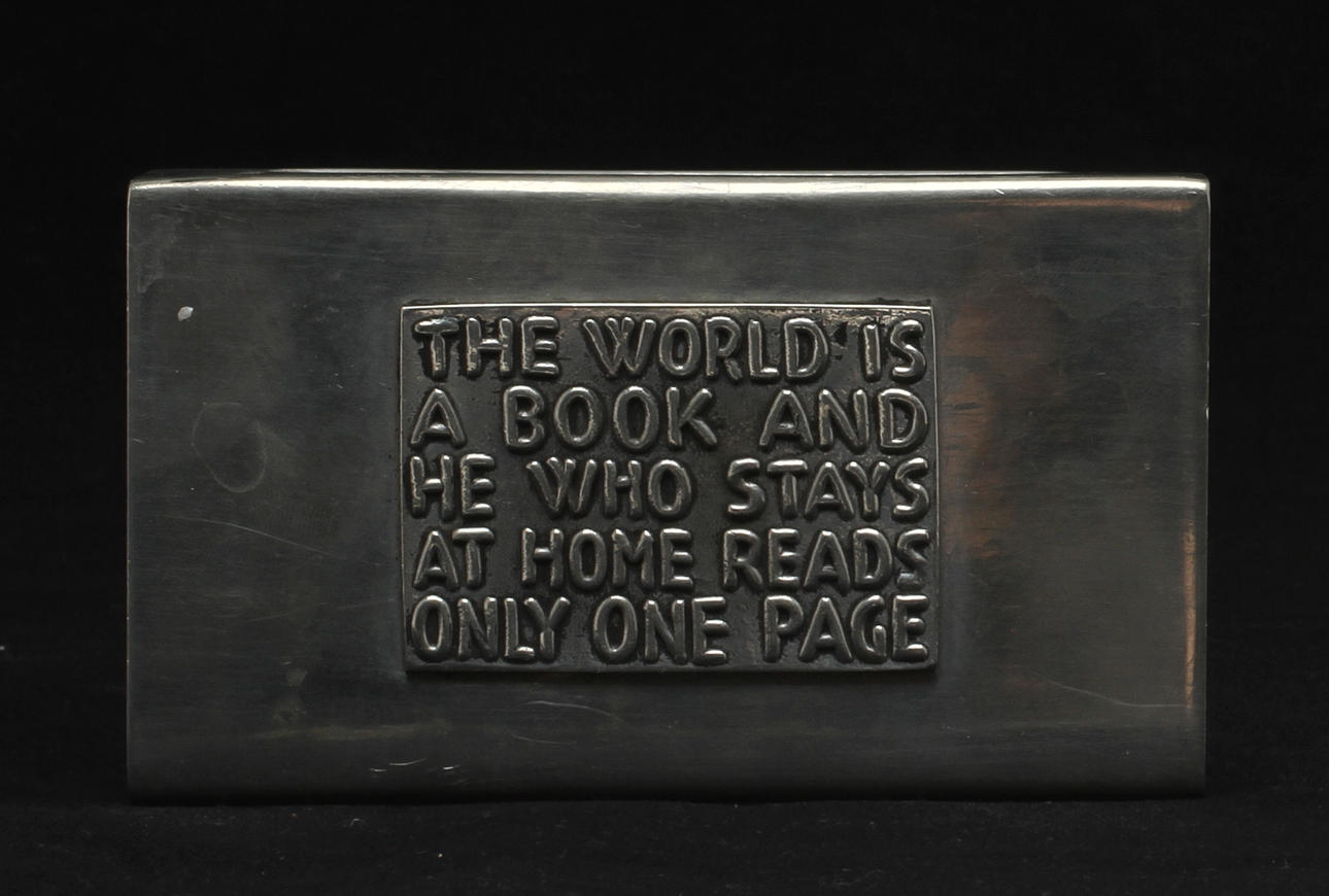 TÄNDSTICKSASKSETUI, tenn, Estrid Ericson, Firma Svenskt tenn, 2000-tal.