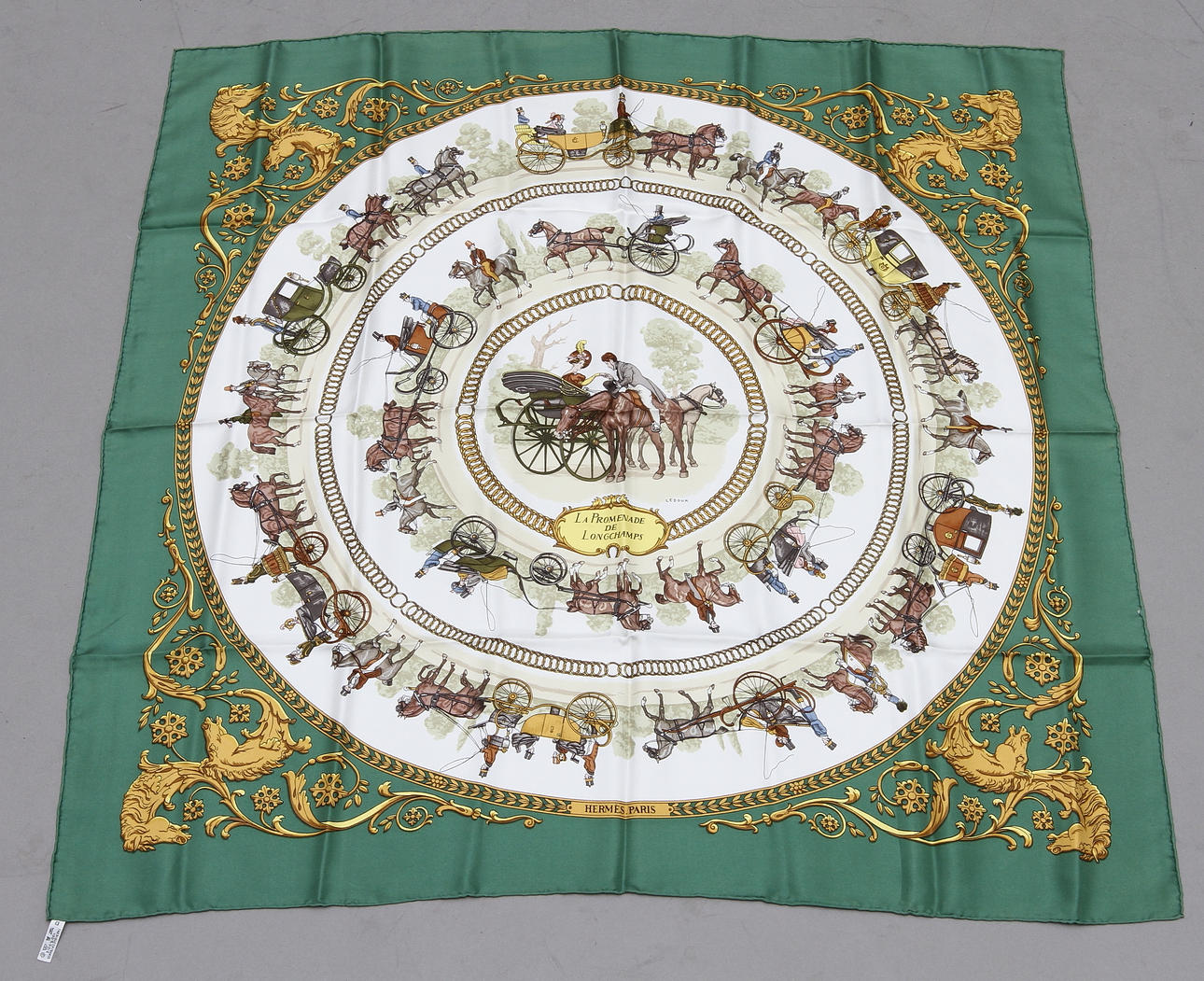 SCARF, Hermès "La Promenade de Longchamps".