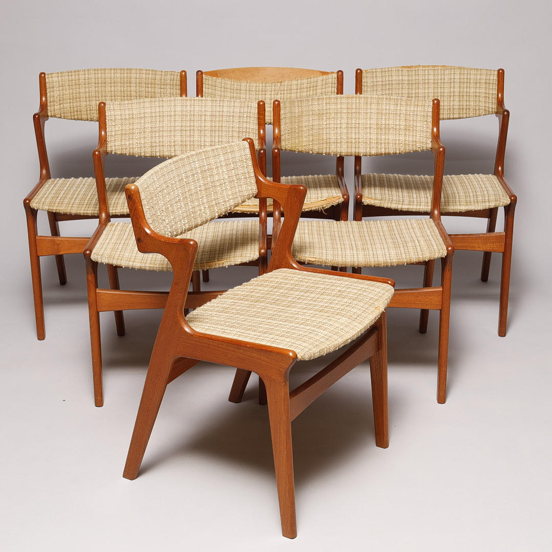 6 chairs, “Selency”, Nova Møbler, Denmark, 1960s.