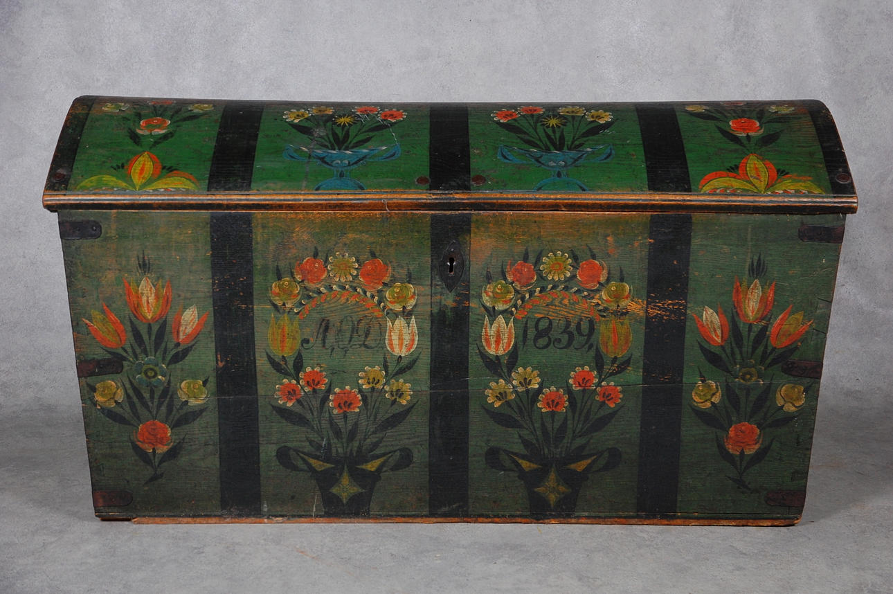 KISTA, originalmålad Vilands härad Kristianstad märkt AOD 1839.