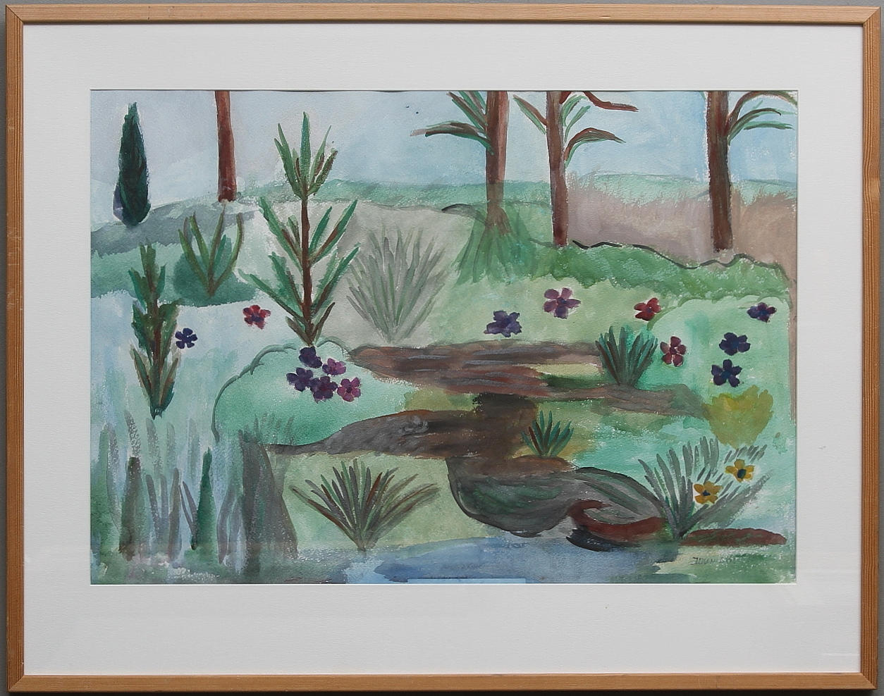 IDUN LOVEN. akvarell.