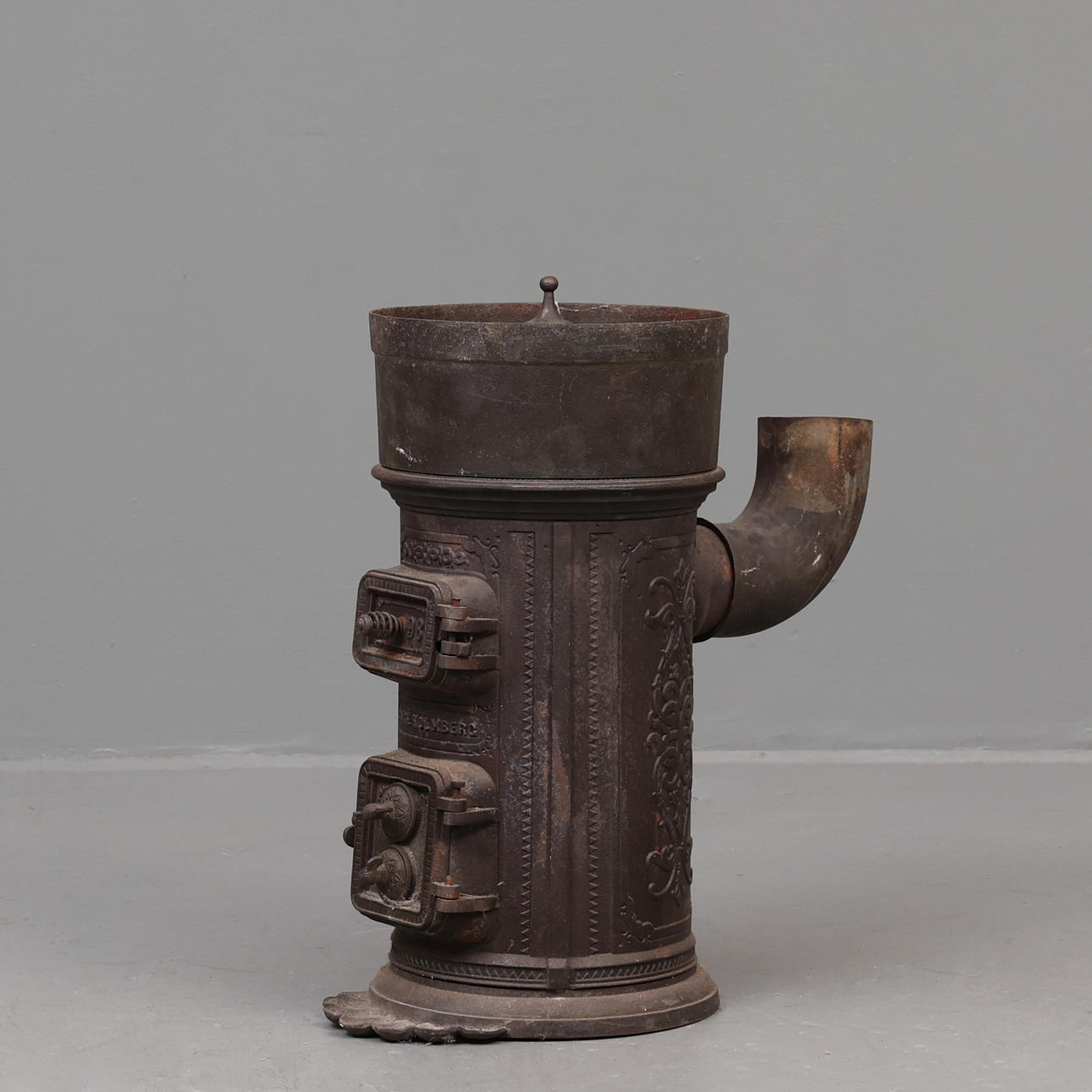 KAMIN gjutjärn, Carl Holmberg, Lund, ca. 1900.