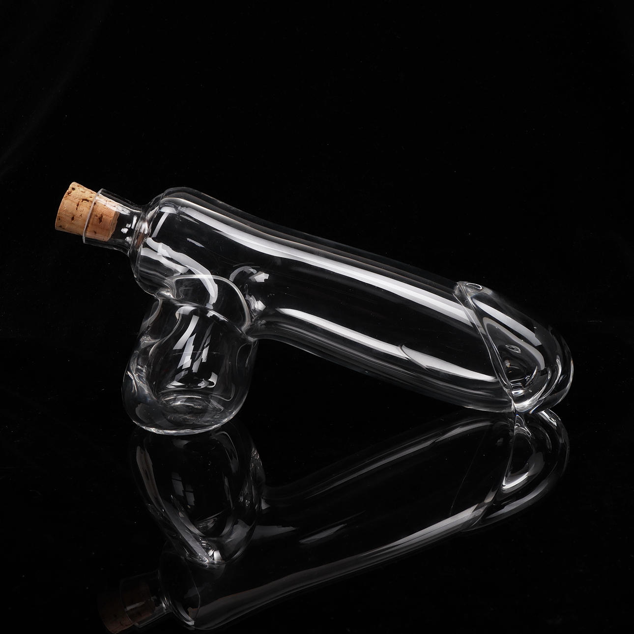 KARAFF, glas, iform av penis.