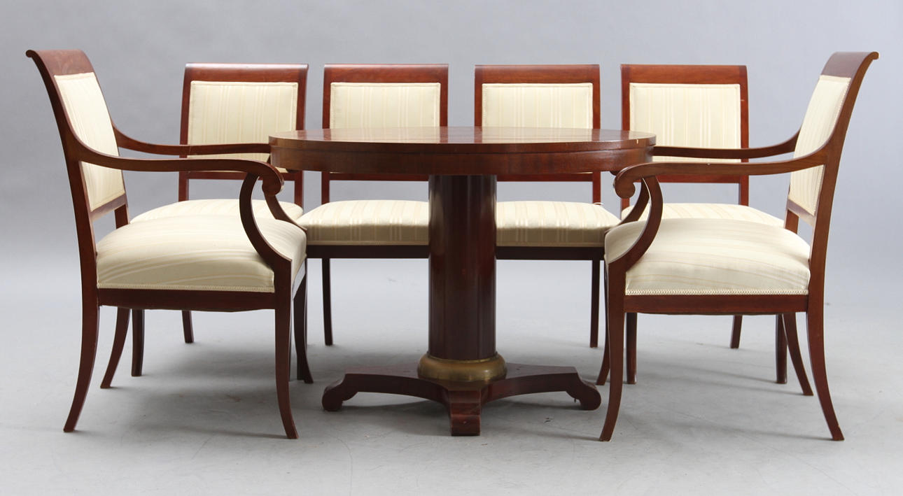 SALONGSGRUPPSDELAR, 8 st. Karl Johanstil, 1800-tal resp. 1900-tal.