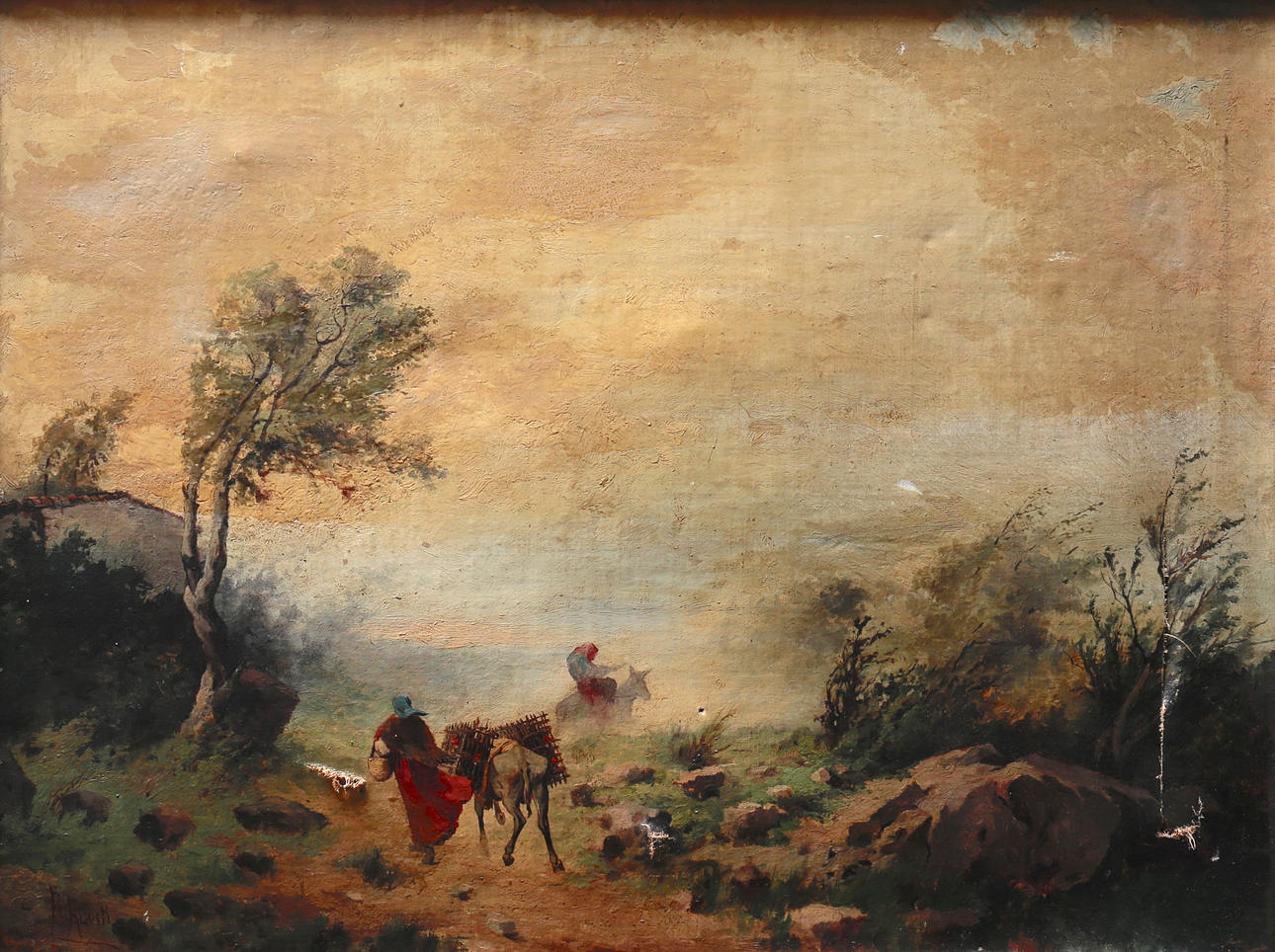 R. ALUSTI. Animierte Landschaft.