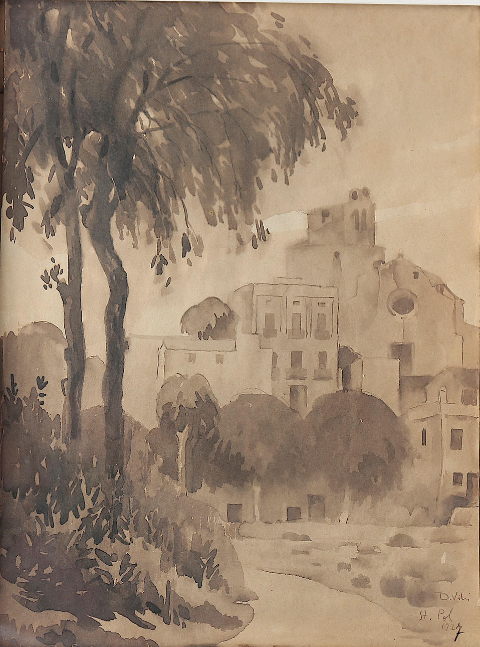 DARIUS VILÀS. Utsikt över Sant Pol.