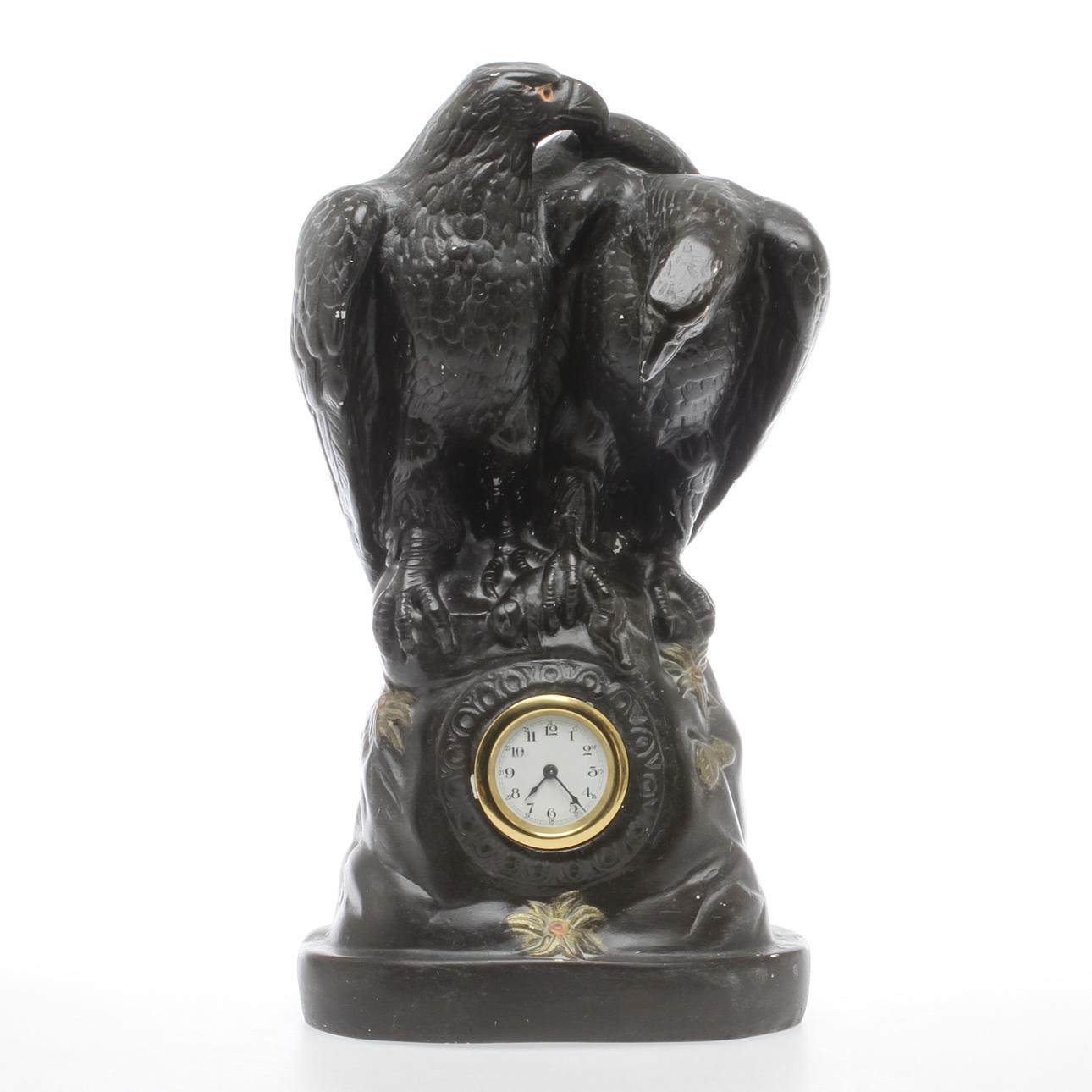 BORDSUR, dekor av örnar, patinerat gips, 1900-tal.