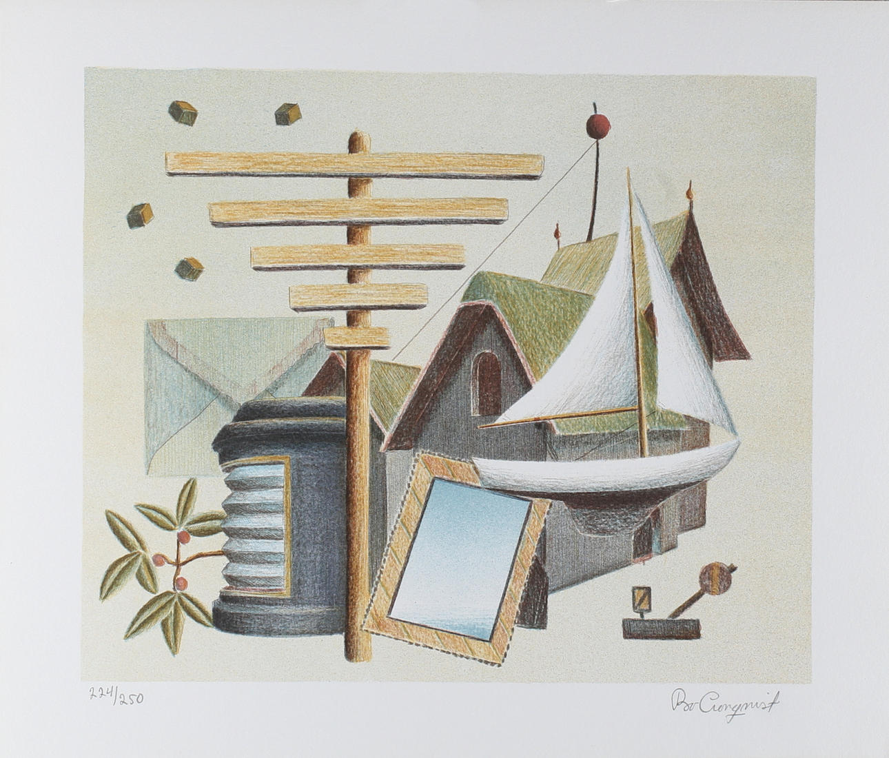 BO CRONQVIST. Litografier, 10 st + 3 st tryck, signerade samt numrerade.