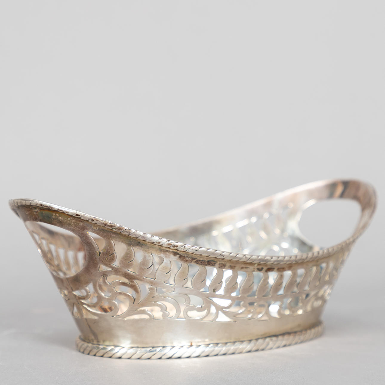 Kleiner Brotkorb, 900er Silber, Ende 20.Jh.