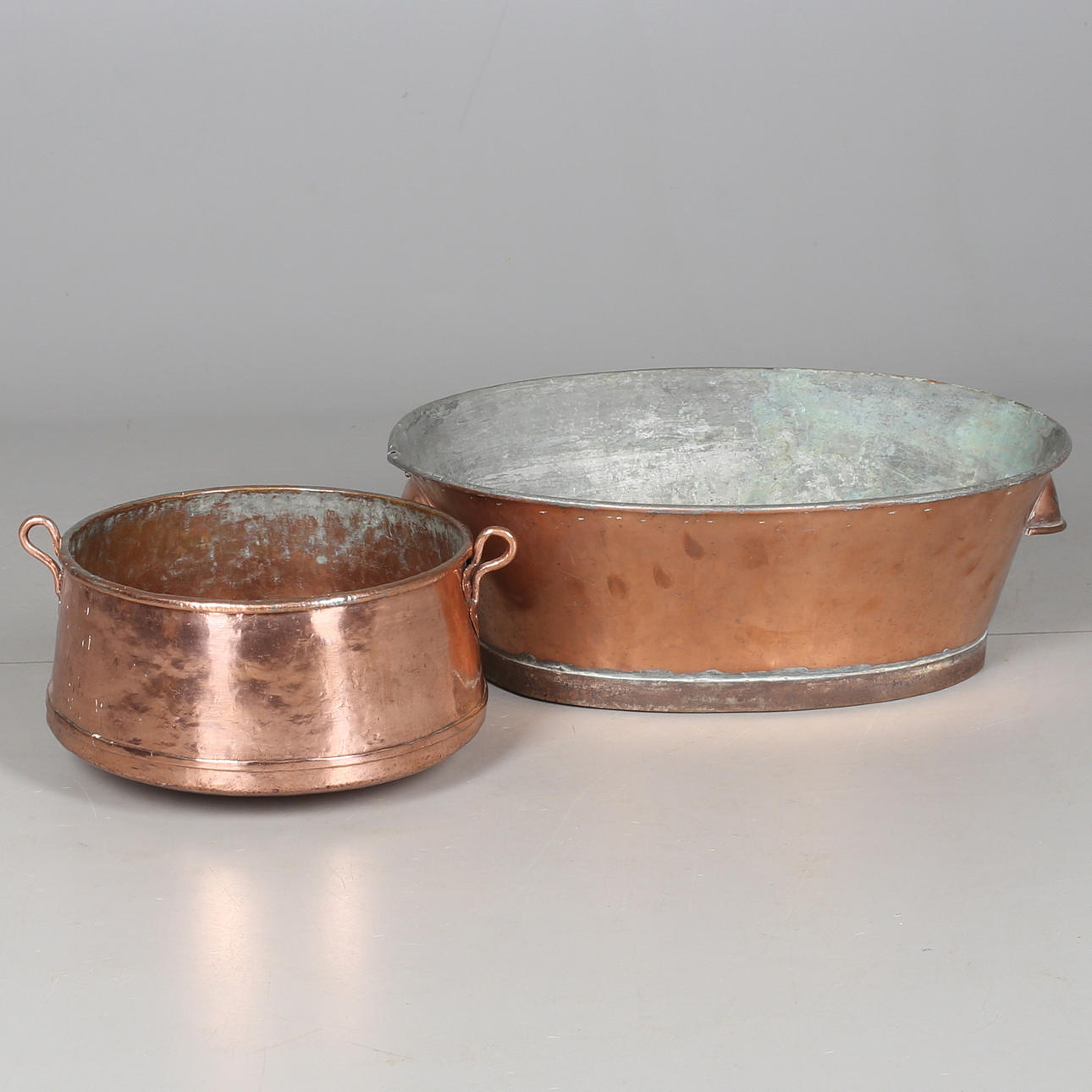 BALJA, samt KITTEL, koppar, 18/1900-tal.