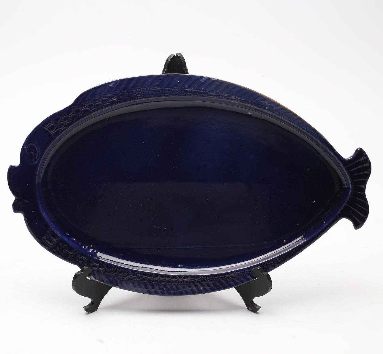 Fish platter, glazed ceramic.