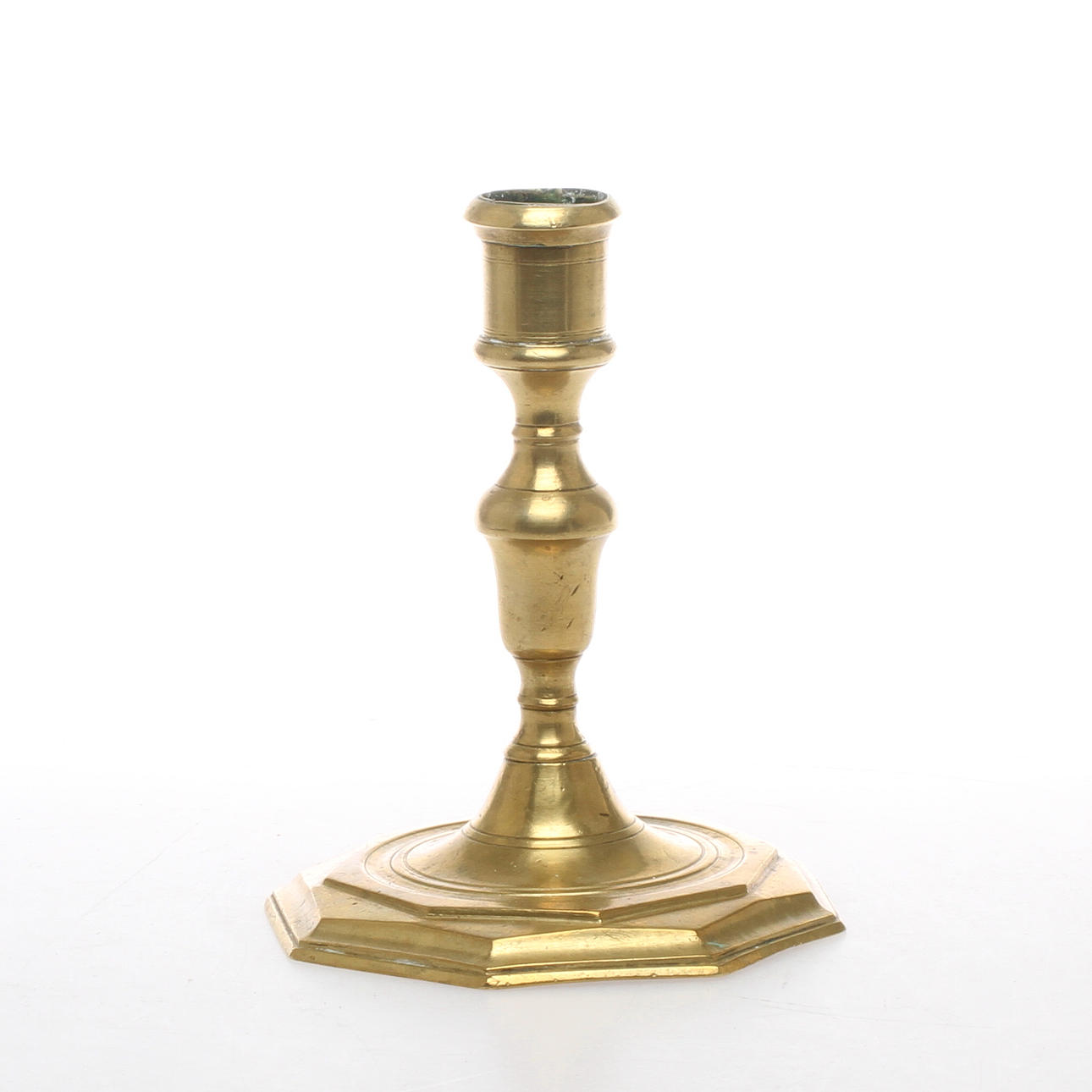 LJUSSTAKE, mässing, barock, 1700-tal.