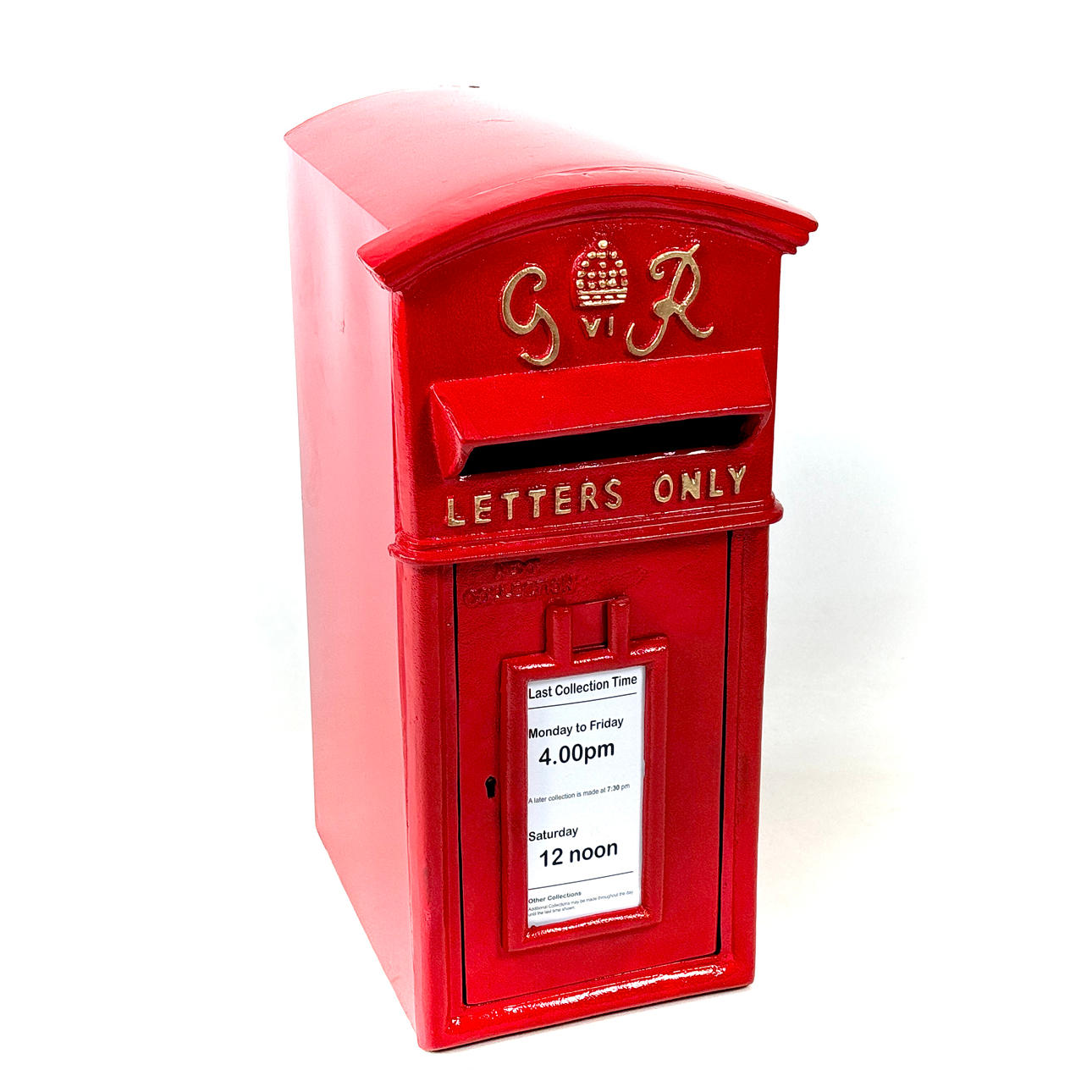 REPRODUCTION CAST METAL POST BOX.