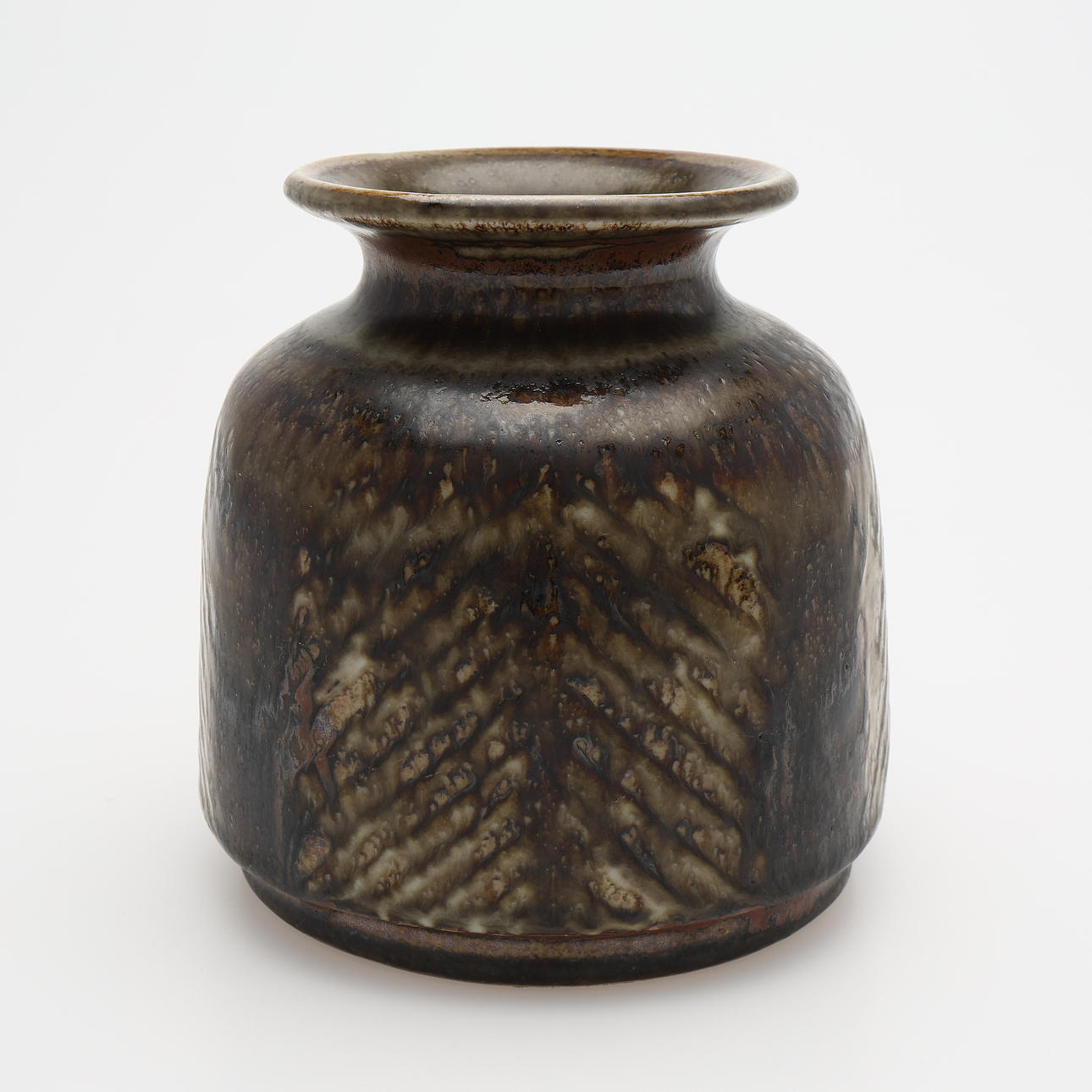 CARL-HARRY STÅLHANE. JARRÓN, GRES ESMALTADO, RÖSTRAND ATELIER.