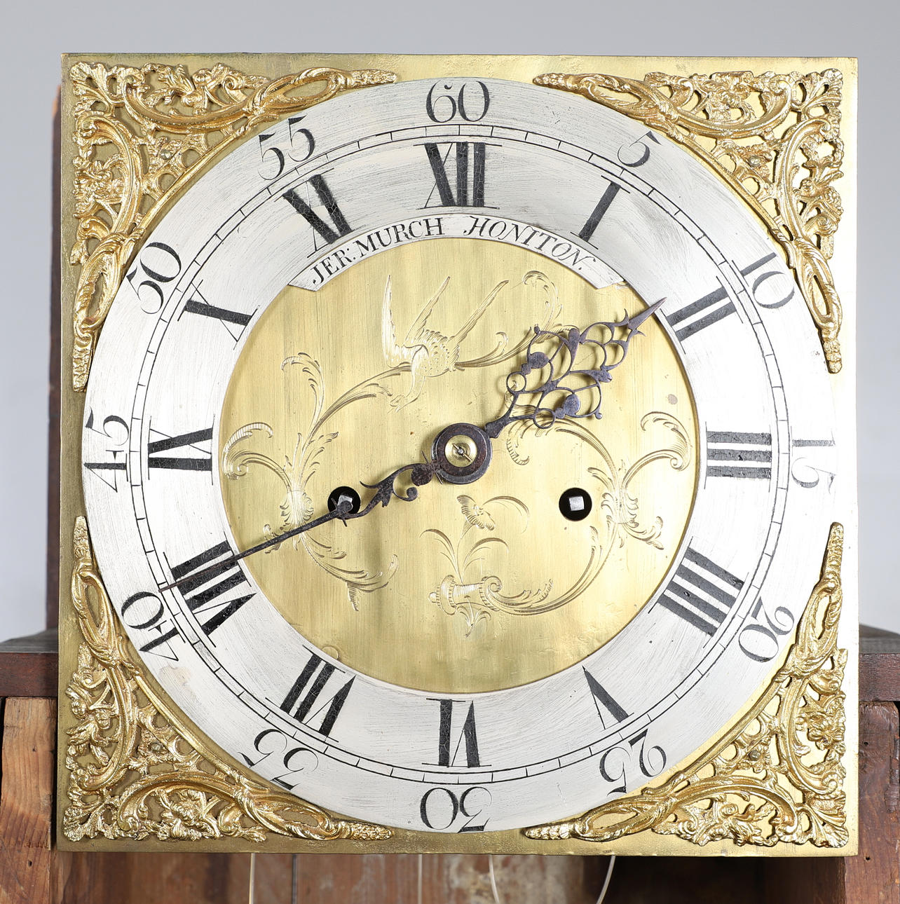 A LATE 18TH CENTURY OAK LONGCASE CLOCK BY JEROME MURCH, HONITON. Clocks ...