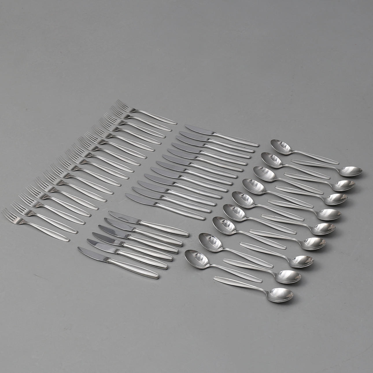 BESTICK i rostfritt stål, 52 delar, Parad 6, G.A.B, Stockholm, 1960-tal.