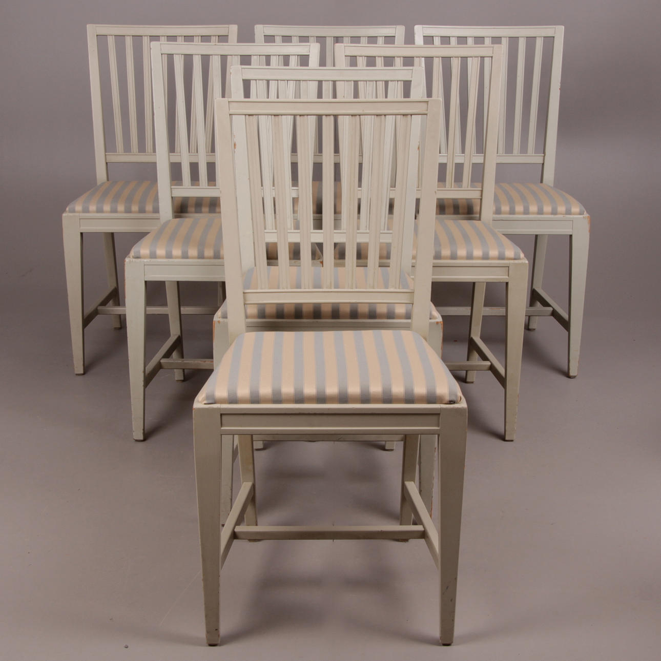 STOLAR, 7 st. Gustaviansk stil, 1900-tal.