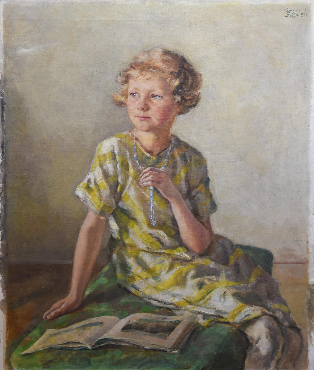 BENJAMIN STRASSER. olja på duk, signerad, 1927.