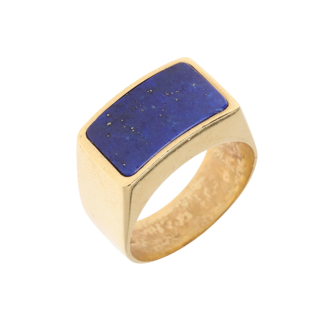 ET HERRE LAPIZ SÆT 18 KARAT GULDSIGNETRING.